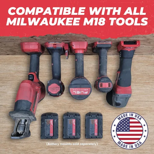 Miniatura 5 de Commander Tool & Garage Organization Milwaukee - Soporte para herramientas, placa de montaje/montaje en pared, organizador de herramientas