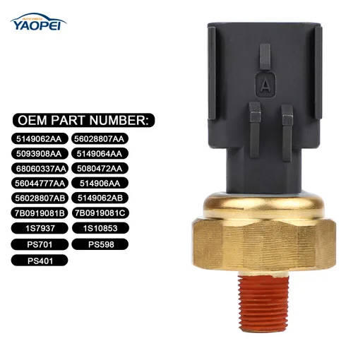 Miniatura 2 de Sensor de presión de aceite del motor Interruptor emisor para Dodge Ram 1500 2500 3500 Challenger Durango Viper Journey Charger Magnum Avenger