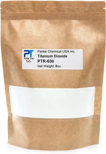 Miniatura 5 de Dióxido de titanio Grado cosmético Fabricación de jabón, manualidades, pinturas y colorante de pigmentos Bolsa resellable PTR-630 16 onzas