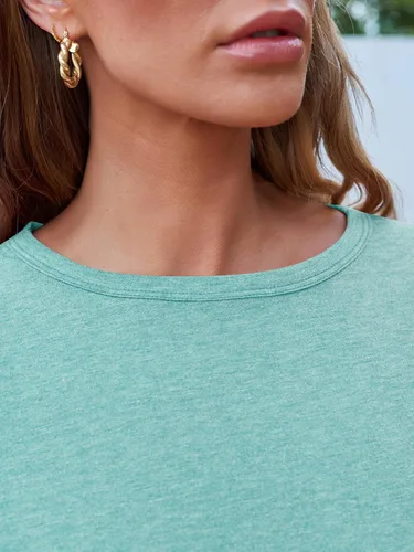 Miniatura 5 de AUTOMET Womens Long Sleeve Round Neck Shirts Basic Tee
