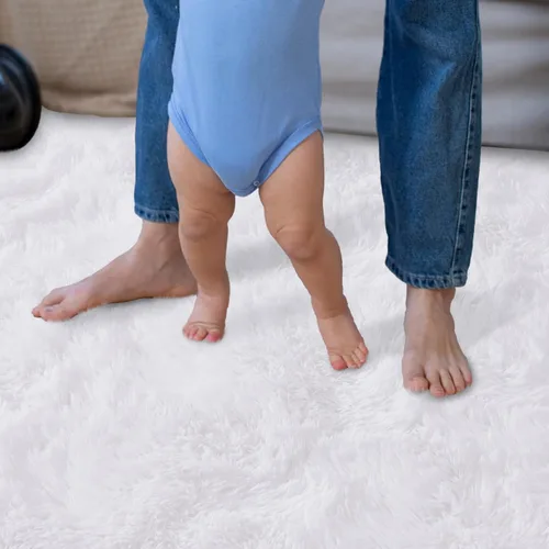 Miniatura 57 de Dssimo - Alfombra superesponjosa para la habitación, alfombra de área moderna, pequeña, suave y acogedora de felpa para niños, niñas y adolescentes