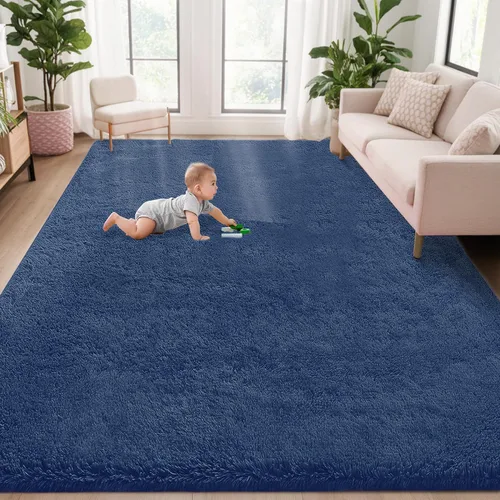Miniatura 41 de Alfombra de pasillo 2x6 para dormitorio: Alfombras suaves de pelo largo lavables, pequeña alfombra de interior de felpa difusa para pasillo, junto a