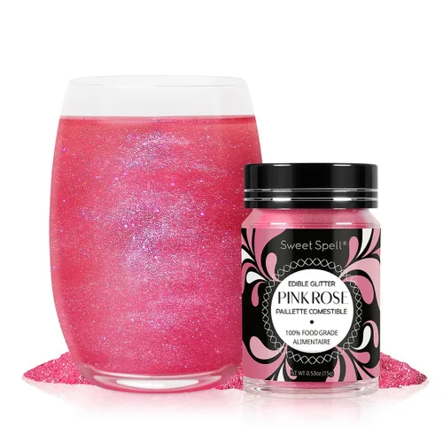 Miniatura 10 de Sweet Spell - Purpurina comestible (15g) - Destellos brillantes para bebidas, pasteles, cócteles - Purpurina 100% comestible y de grado alimenticio
