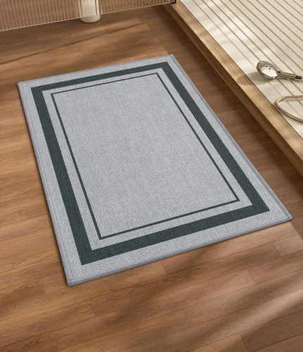 Miniatura 56 de chakme Juego de 2 alfombras de baño ultrafinas, absorbentes, antideslizantes, lavables a máquina, color beige oscuro, 17 x 24 pulgadas + tapete