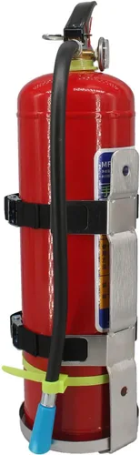 Miniatura 2 de Soporte de metal para extintor de incendios, resistente, acero inoxidable 304, compatible con extintores de incendios de 5 libras