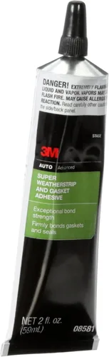Miniatura 2 de 3M, 08581, tubo de adhesivo negro tipo burlete, superresistente, 2 onzas.