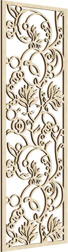 Miniatura 97 de 9 3/8"W x 24 3/8"H x 1/4"T Caspio Decorativos Paneles De Pared De Madera De Calado, Roble Rojo rojo (Red Oak)