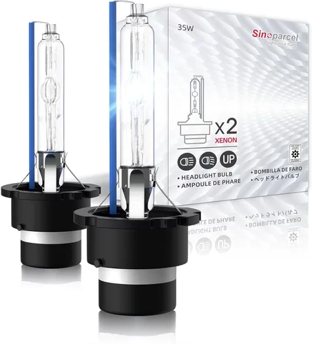 Miniatura 18 de Sinoparcel Bombilla HID de xenón D1S/D1R para faros delanteros – 8000 K 35 W haz alto y bajo 66144 66140 85140 85415, etc. Luces de repuesto