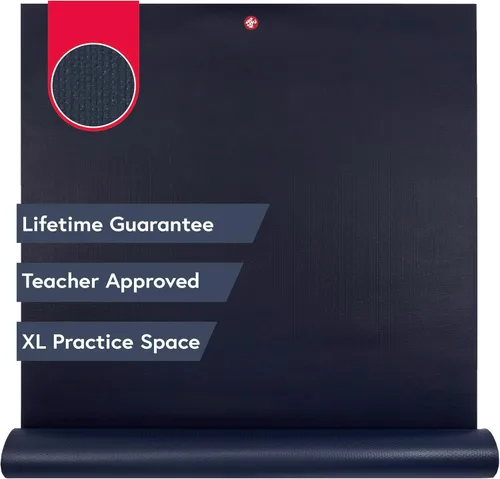 Miniatura 15 de Manduka PRO - Tapete de yoga premium de 0.236 pulgadas de grosor, respetuoso con el medio ambiente, agarre de alto rendimiento, acolchado, Negro