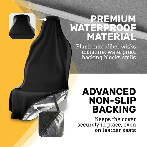 Miniatura 5 de EliteSport - Funda de asiento delantero, ajuste universal, impermeable, resistente al sudor, resistente al olor y lavable a máquina, protector