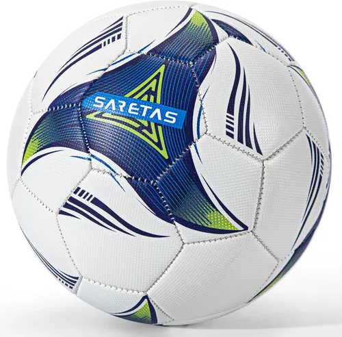 Saretas Size 3/4 Soccer Ball, Futsal Ball&Indoor Soccer Ball Low Bounce Ball, PU Leather Practice Futsal Ball, Official Size and Weight for Age 13+