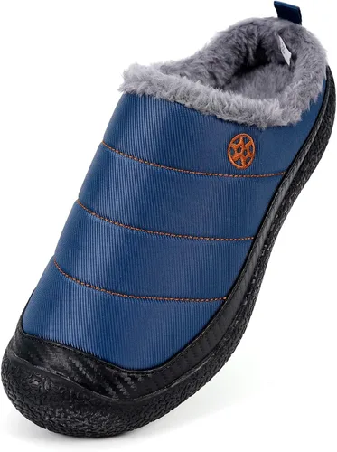 Miniatura 2 de Eagsouni - Pantuflas de casa para hombre con forro de piel para invierno
