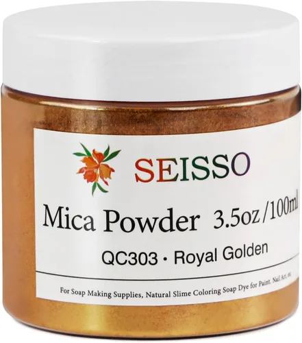 Miniatura 12 de Polvo de mica – Juego de tintes de resina epoxi natural de 4.23 oz – Pigmento de color nacarado para hacer jabón, slime, esmalte de uñas, bomba