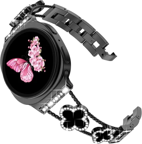 Miniatura 32 de KADES Compatible with Samsung Galaxy Watch 8/8 Classic / 7/6 / 5/4 Band, 40mm 44mm 45mm 47mm, Luxury Diamond Bracelet Chain Band for Women, Bling