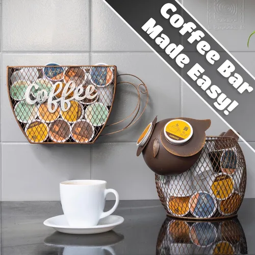 Miniatura 3 de Made Easy Kit Organizador de cápsulas de café – Decoración funcional de la barra de café para el hogar – Accesorios de almacenamiento de encimera
