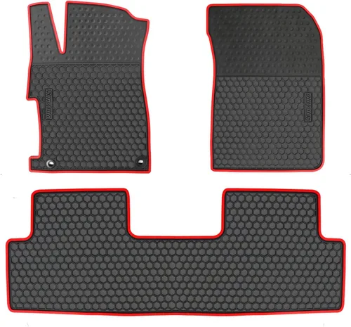 Miniatura 8 de Alfombrilla de Goma para Piso de Automóvil para Honda Civic Sedan 10th 2016 2017 2018 2019 2020 2021 Ajuste Personalizado Completo Revestimientos