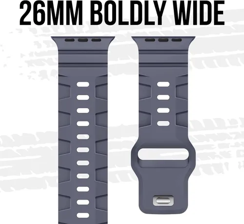 Miniatura 2 de Correa deportiva compatible con Apple Watch Ultra 2 Band de 1.929 in 1.811 in 1.772 in 1.732 in 1.654 in para hombres, correas de silicona suave
