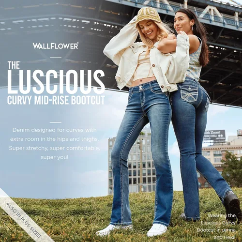 Miniatura 8 de Wallflower Junior de Luscious Curvy Boot Cut Jean, Kim