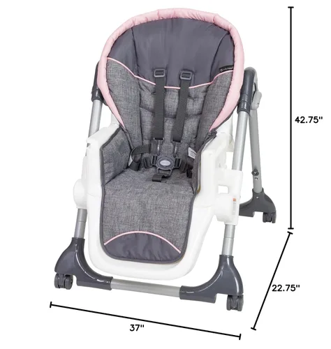 Miniatura 7 de Baby Trend Dine Time - Silla alta 3 en 1, color rosa claro Rosa Starlight