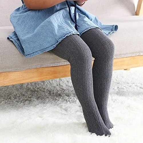 Miniatura 4 de Looching Paquete de 5 mallas de algodón de punto trenzado para bebés y niñas pequeñas