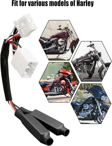 Miniatura 3 de Ecualizador de carga para intermitentes compatible con Harley Davidson Electra Glide Softails Road Kings Dynas, resistencias de carga LED para señal