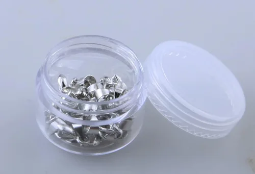 Miniatura 6 de 1 caja de 30 piezas de clip de clip de pellizco relleno de oro real para bricolaje fabricación de joyas (mezcla de 3 colores)