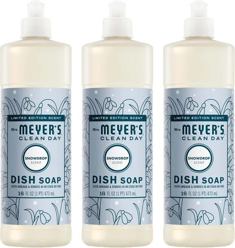 Miniatura 21 de Mrs. Meyer's - Detergente líquido para platos, aroma a pinos de Iowa, fórmula biodegradable, edición limitada, paquete de 3 unidades, 16 fl oz
