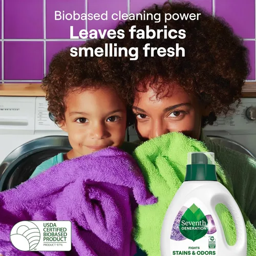 Miniatura 5 de Seventh Generation Detergente concentrado para ropa, aroma a lavanda fresca, 40 onzas, paquete de 2 (106 cargas)