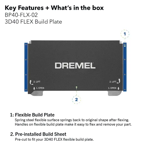 Miniatura 2 de Dremel - BP40-FLX-02 Digilab 3D40 Flex Placa de construcción flexible