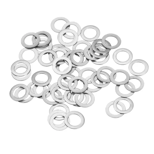 Miniatura 25 de uxcell Arandelas planas de acero inoxidable M3 304, 20 espaciadores planos ultrafinos de 0.118 x 0.197 x 0.004 in para tornillo de tornillo