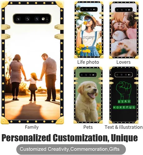 Miniatura 3 de Funda Customiz Picture Phone compatible con Samsung Galaxy S10, diseño de fotos DIY S10 para niña, TPU suave a prueba de golpes, parte trasera