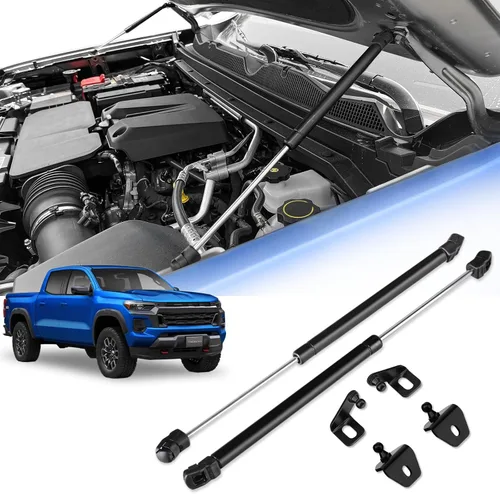 Soportes de capó para Chevy Colorado/Canyon GMC 2023 2024 2025 2026 – Soporte de elevación de capó mejorado, sin taladro, amortiguadores de resorte