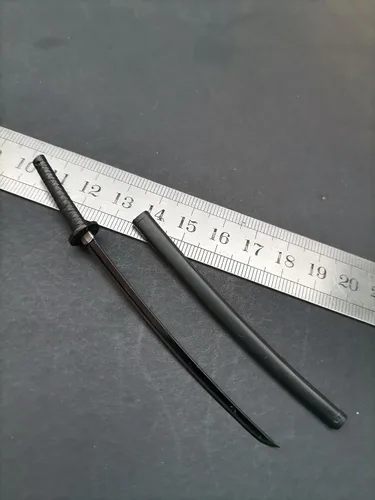 Miniatura 3 de Modelo de arma de juguete de espada larga Katana Samurai a escala 1/12 para figura de acción de 6 pulgadas, accesorios de escena de juguete #2