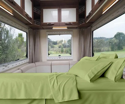 Miniatura 31 de RV-Sheets - Juego de sábanas estrechas de 29.9 x 78.3 in, 600 hilos, 100% egipcias, autocaravanas, caravanas, caravanas, barcos, suaves, de lujo