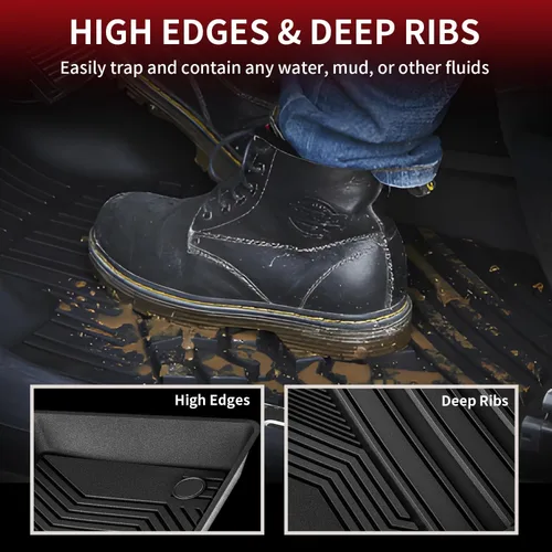 Miniatura 4 de LASFIT Alfombrillas solo para Toyota Camry 2024-2018 FWD (no compatible con híbridos o AWD), revestimiento de suelo para todo tipo de clima, ajuste