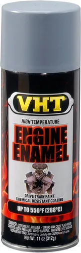 VHT SP148 - Imprimación de pintura en aerosol de alta temperatura con esmalte para motor de 550°, gris claro, brillante, lata de aerosol de 11 onzas