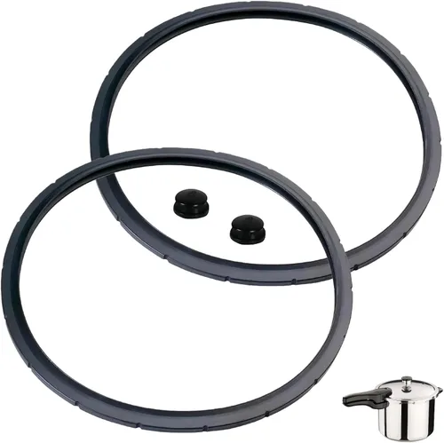 Juego de 2 anillos de sellado de olla a presión 09936 y enchufe de sobrepresión apto para olla a presión Presto, varias piezas de 4 cuartos de galón