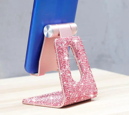 Miniatura 2 de SZ Bling - Soporte ajustable para teléfono celular, soporte para teléfono para escritorio, soporte de escritorio compatible con iPhone, iPad