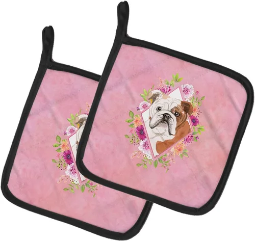 Caroline's Treasures CK4240PTHD - Juego de soportes para ollas de cocina resistentes al calor, juego de almohadillas calientes para horno, para
