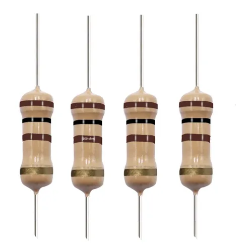 California JOS Resistencia fija única de película de carbono de 100 ohmios 1/2 W (0.5 W) 5% de tolerancia, (100 R, 100 ohm, 100 Ω) resistor (10