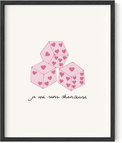 Miniatura 37 de HAUS AND HUES Arte de pared de corazón, bonito póster con estampado de corazón, decoración temática retro (24 x 36 pulgadas sin marco)
