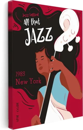 Miniatura 21 de Poster Master Lienzo ilustrado – Impresión minimalista retro – San Sebastián, festival de jazz, piano, estética – Regalo para artista, amigo