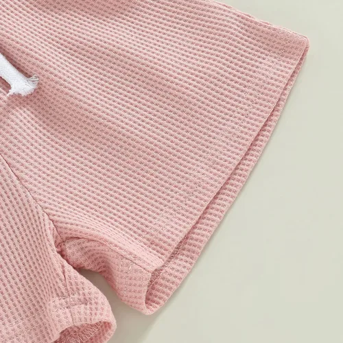 Miniatura 7 de Mubineo Pantalones cortos básicos de verano para bebés y niñas pequeñas, camisa con botones, ropa