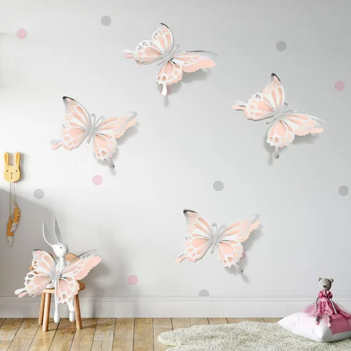 Miniatura 5 de Geyee 12 piezas de decoración de fiesta de mariposa grande 3D de 12 pulgadas, 10 pulgadas, centros de mesa de mariposa grandes para mesas, baby