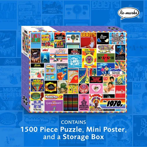 Miniatura 2 de Re-marks Rompecabezas de cultura pop de los años 50, 1500 piezas para todas las edades