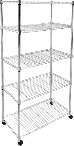 Miniatura 17 de HealSmart Estantería de almacenamiento resistente de 5 estantes, capacidad de carga de 1250 libras, 29.92 pulgadas de profundidad x 13.98 pulgadas