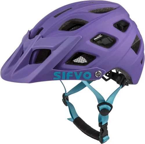 Miniatura 10 de SIFVO - Casco de bicicleta para niños, casco de bicicleta para niños y niñas de 8 años en adelante, con visera fresca, casco de bicicleta para azul