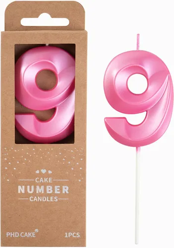 Miniatura 46 de PHD CAKE Velas de cumpleaños de 2 números de 7 cm de oro con diamantes, velas de número dorado, velas de número para pastel, celebración de fiesta