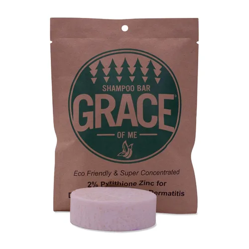 Miniatura 5 de Grace of Me - Barra de champú de zinc con piritiona al 2% con manteca de karité (4 onzas) (lavanda)
