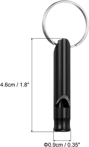 Miniatura 2 de PATIKIL Silbatos de emergencia, silbato de seguridad con llavero de sonido fuerte, silbato de supervivencia al aire libre para acampar y cazar